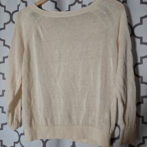 J. Crew Cream Women's Lightweight Sweater